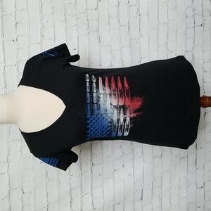 Grunt Style USA Ammo Flag V-neck Tee